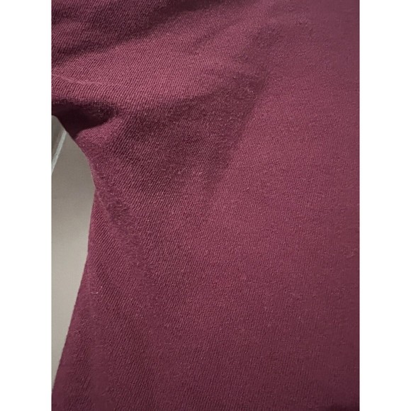 Pink by Victoria’s Secret oversize varsity Sweater burgandy side zipper size S - Picture 4 of 9